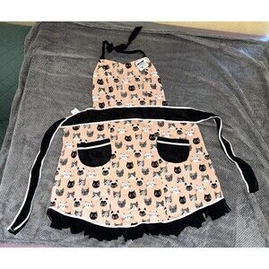 NWT Now Designs Betty Cats Meow Bib Apron